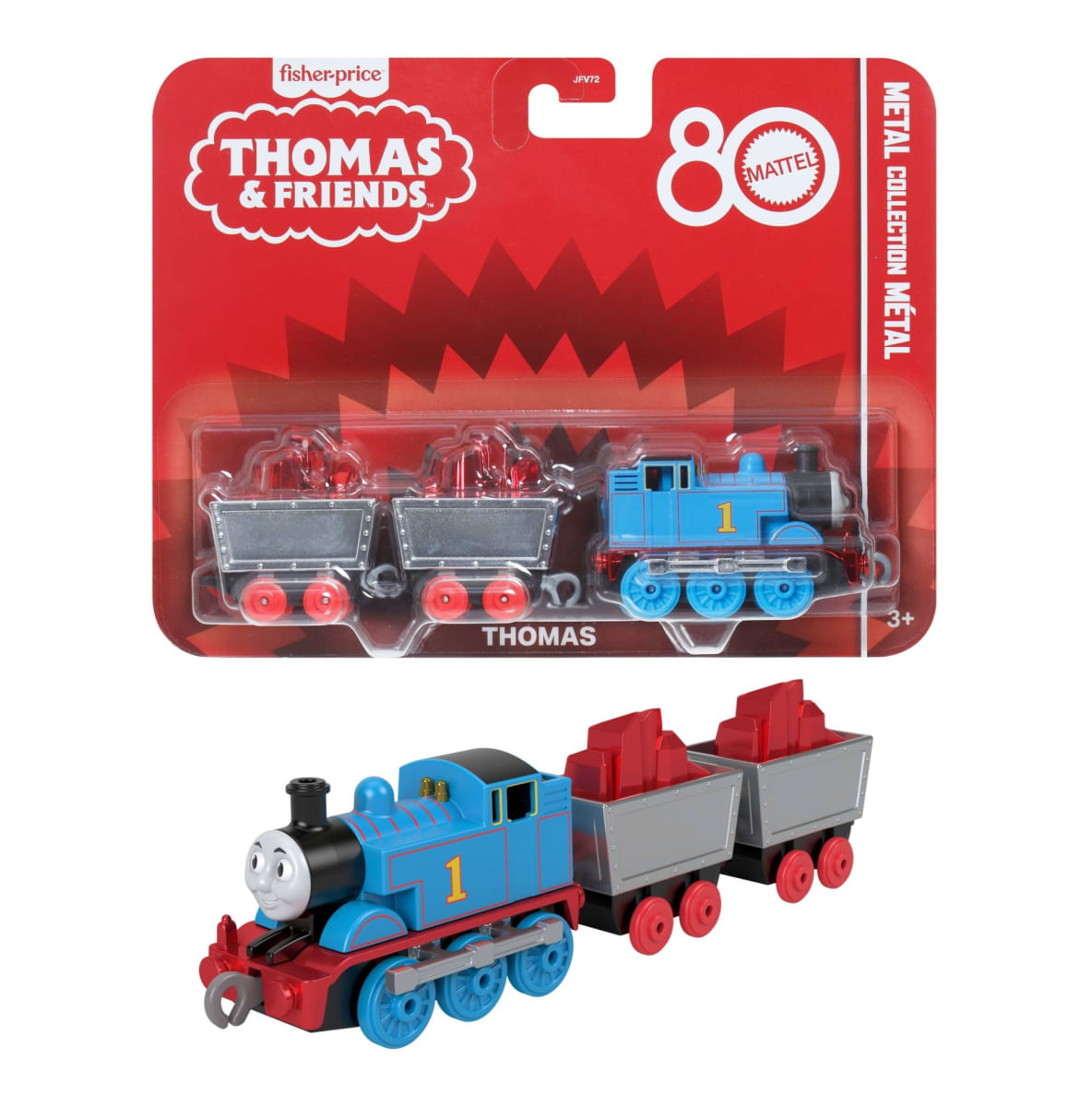 Trem Thomas + Vagões - Thomas e Seus Amigos - 80 Anos - Metal