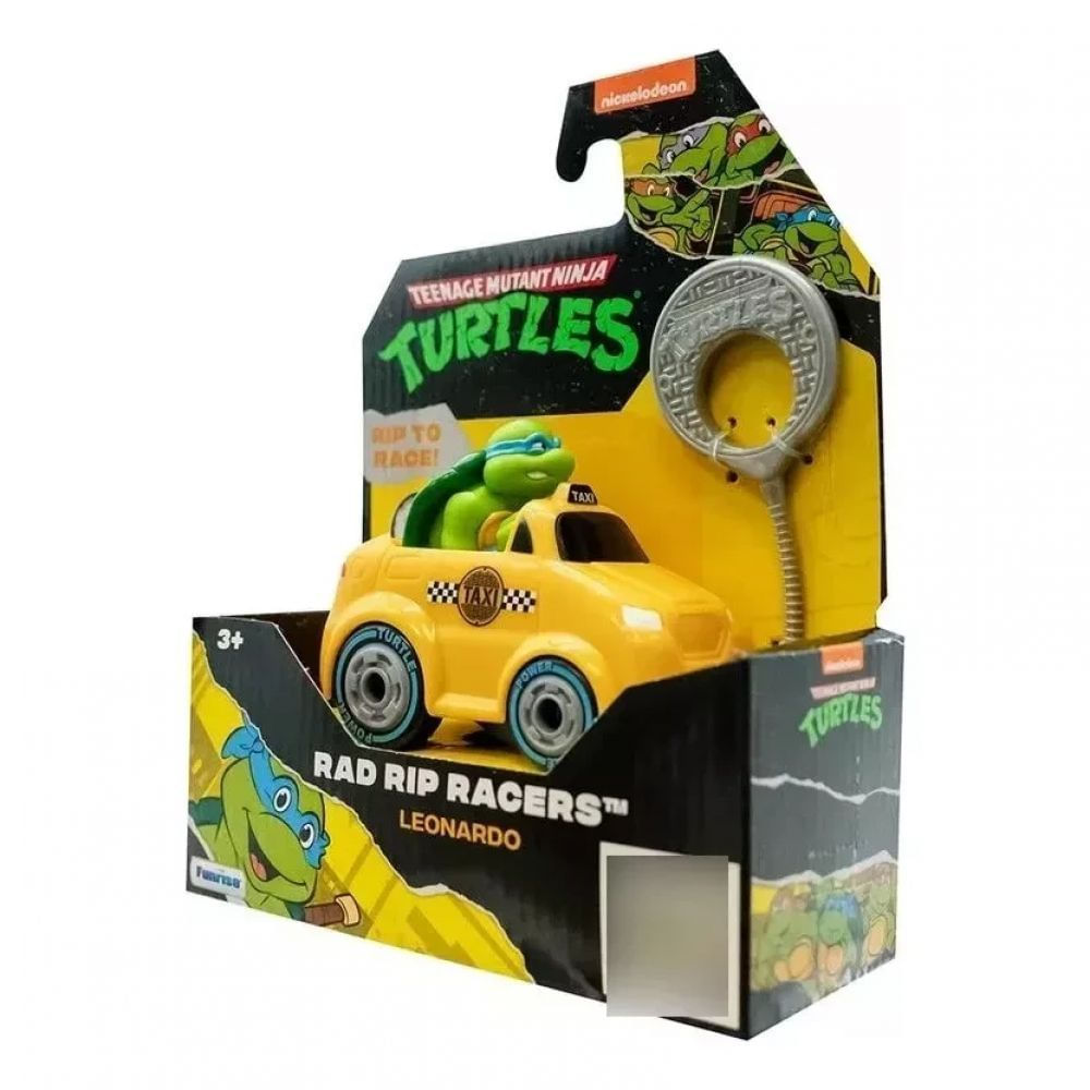 Carrinho a Corda Leonardo Tartaruga Ninja - Candide 7406 - Ri Happy