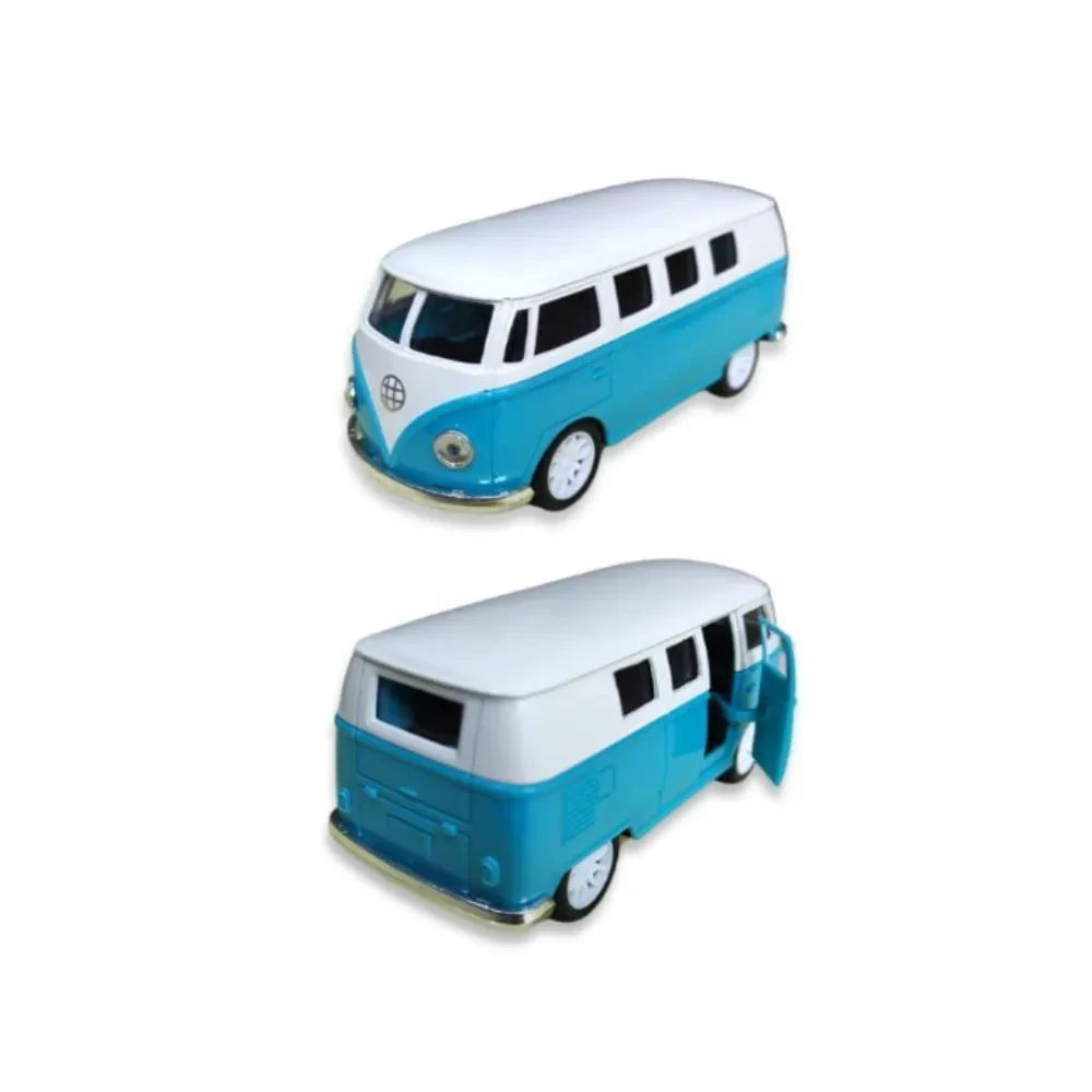 Kombi Corujinha Azul com Caixa 1:32 Friccao Nettoy - Ri Happy