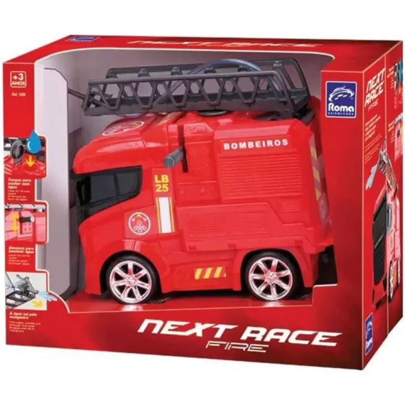Caminhão de Bombeiros Next Race Fire 25 cm Roma - Ri Happy