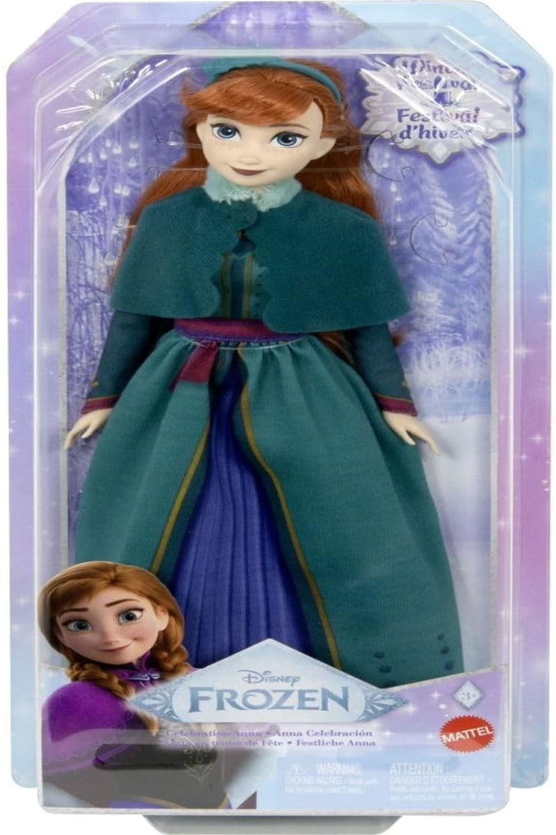 Boneca Anna Frozen Festival De Inverno Mattel - JDX42 - Ri Happy