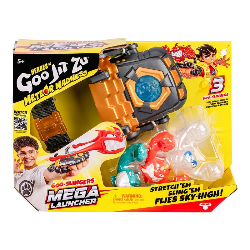 Mega Lançador com 3 Goo Slingers - Goo Jit Zu Meteor Madness - Ri