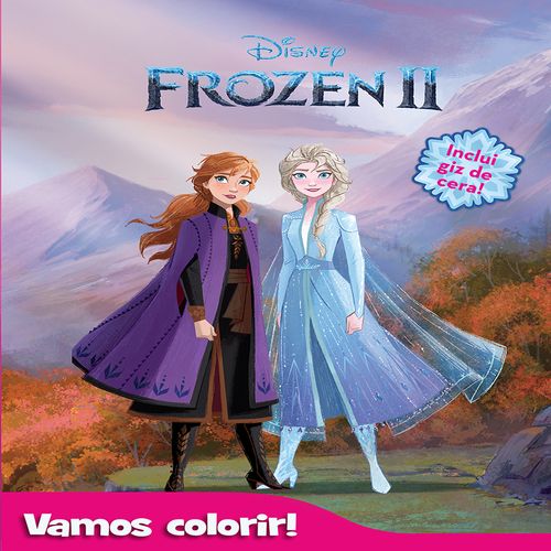 Livro para Colorir - Disney - Frozen - Anna e Elsa - Com Giz De Cera - DCL Editora