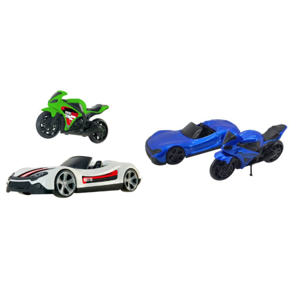 Carro e Moto Club Weekend - Modelos Sortidos - BS Toys - Ri Happy