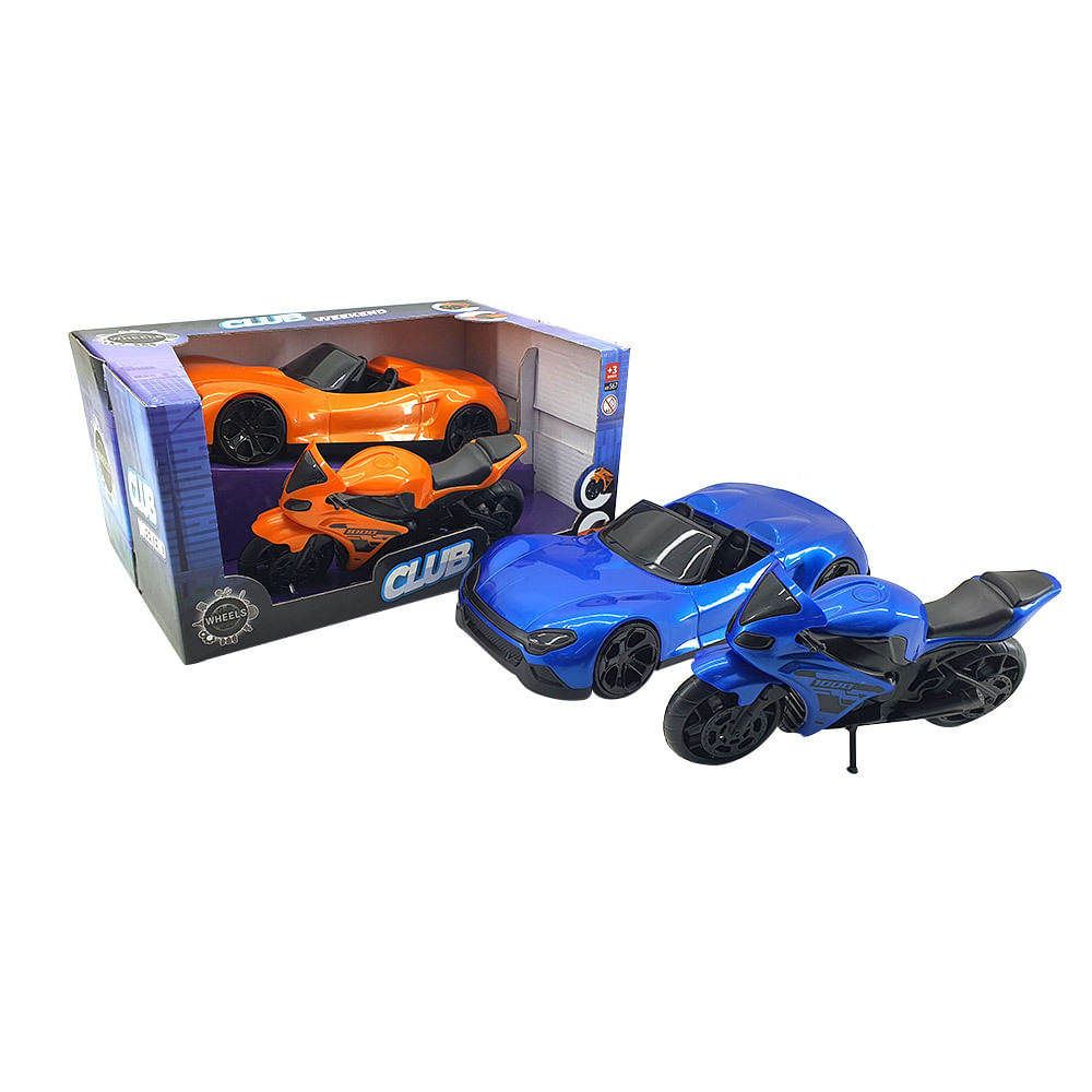 Carro e Moto Club Weekend - Modelos Sortidos - BS Toys - Ri Happy