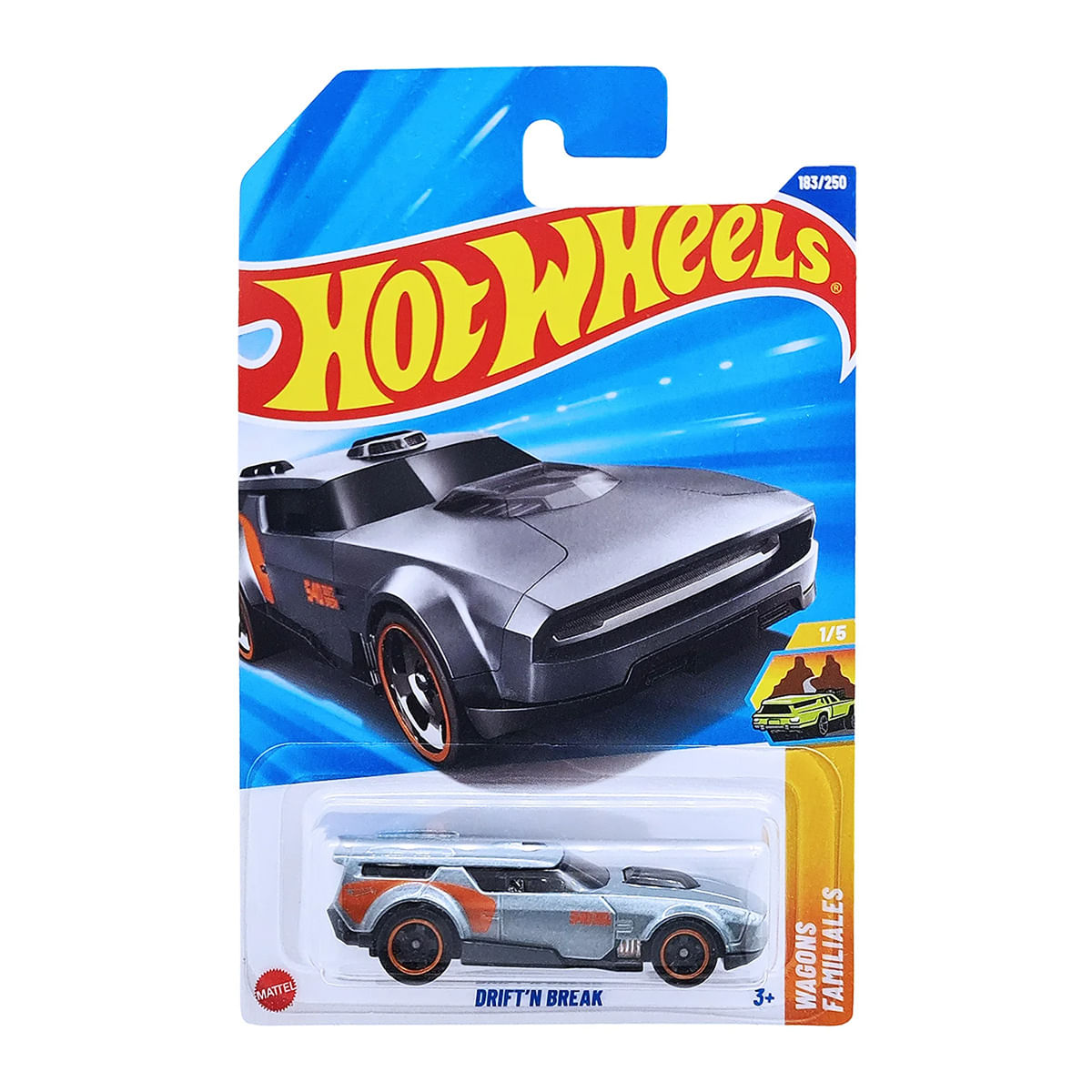 Carrinho Hot Wheels Drift'n Break Cinza 2025 Lote Q JBC06 1/5 - Ri