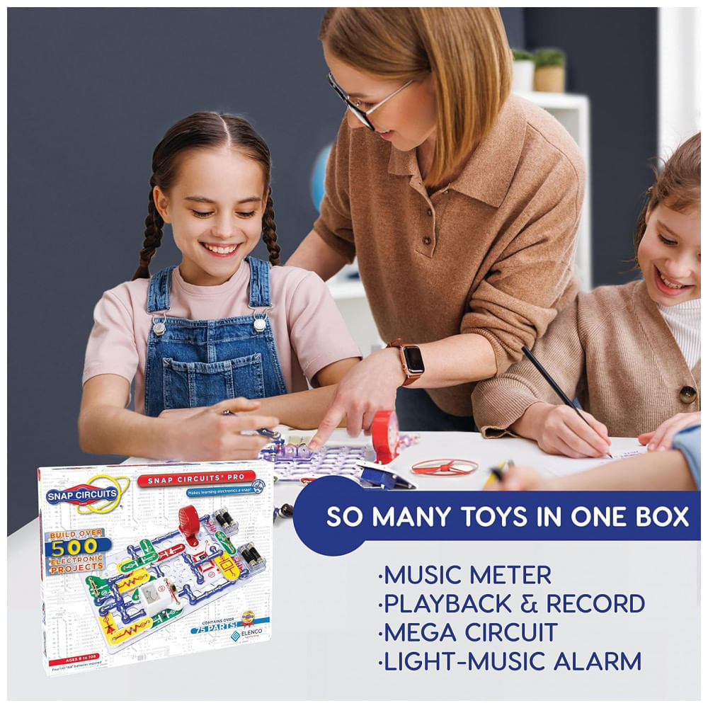 Kit de Exploração Eletrônica Snap Circuits Pro 500 em 1 da Snap