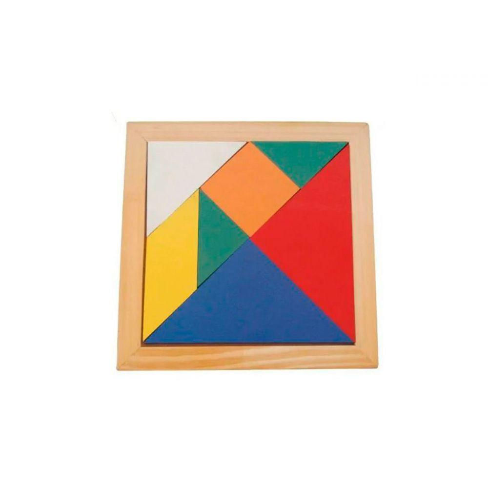 Brinquedos Educativos Jogo Tangram 20x20cm 7 Peças - Ri Happy