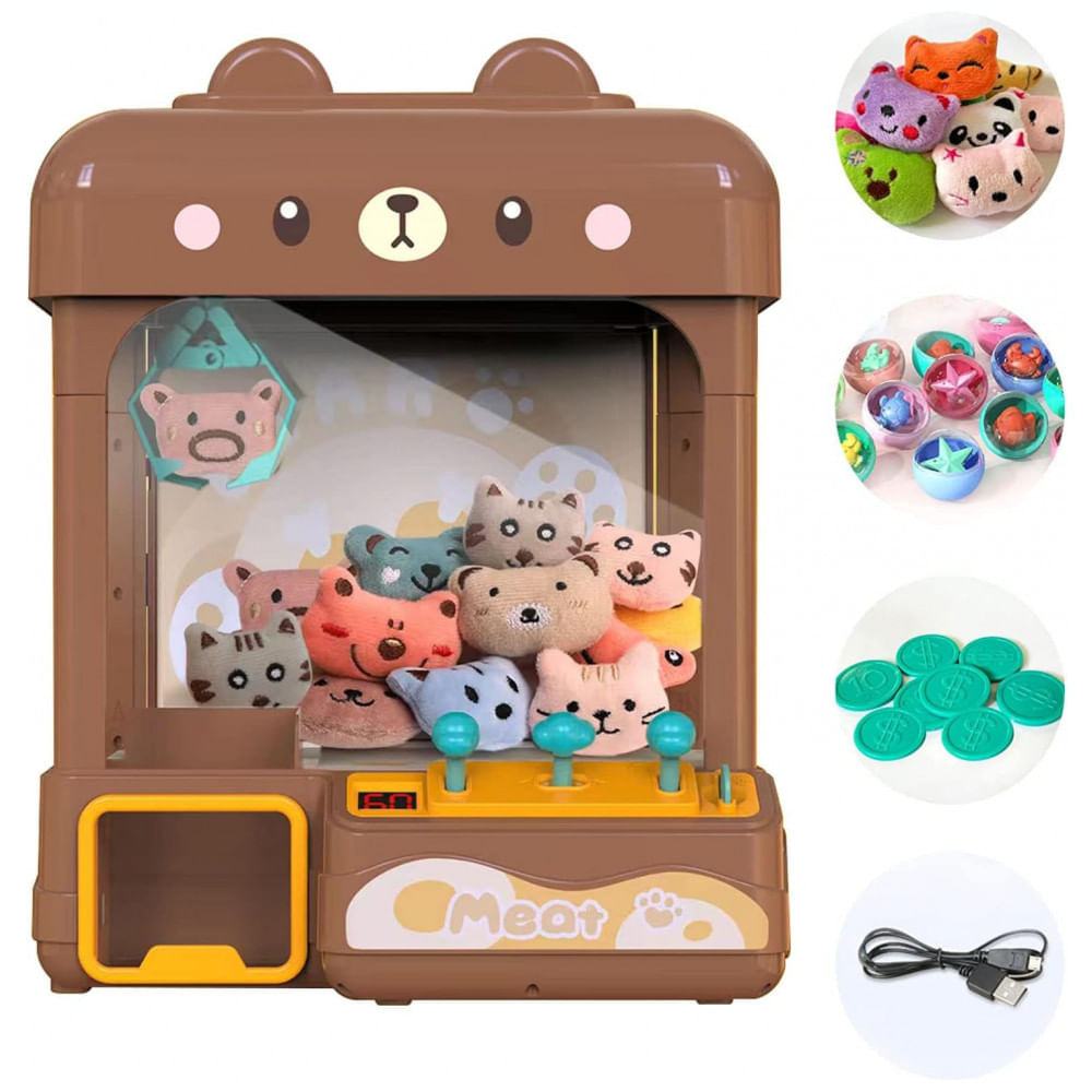 新品未開封 F9519Y BEAR mini ラベンダー F9519Y Máquina de Garra cxjoigxi Bear Grande para Crianças e Adultos com