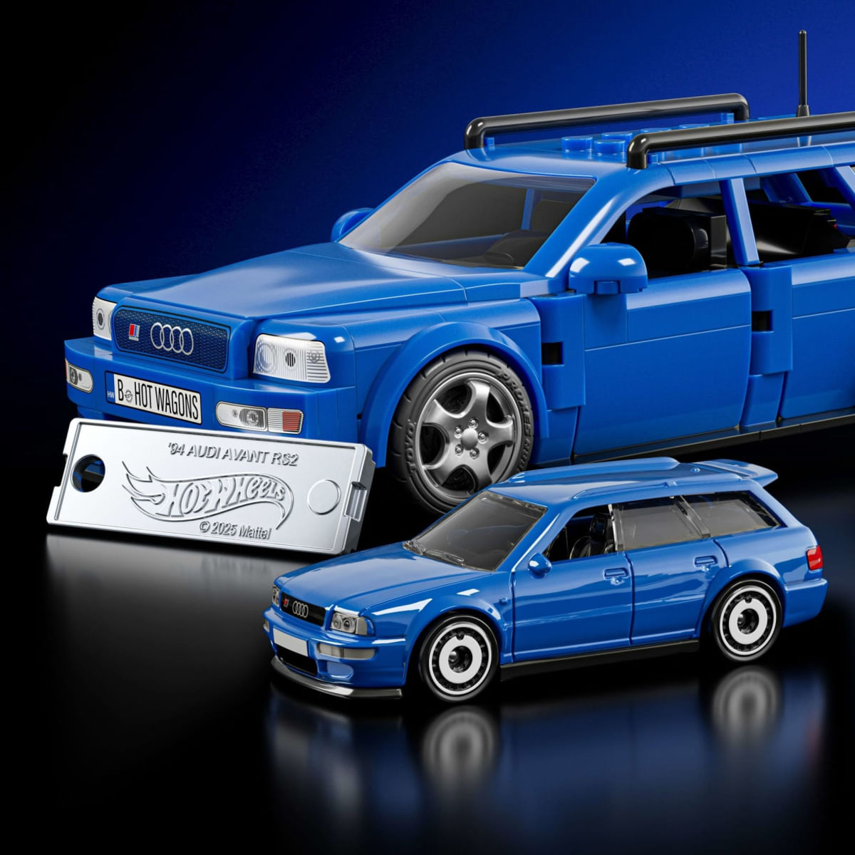 Hot Wheels Custom ? Audi Avant RS2 - Blocos de Montar 1/32 - 253