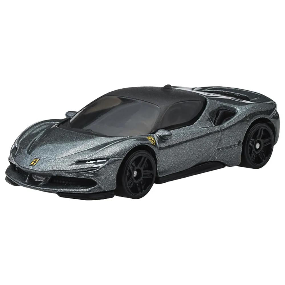 Ferrari SF90 Stradale Prata Hot Wheels Mattel C4982-HYY08 - Ri Happy