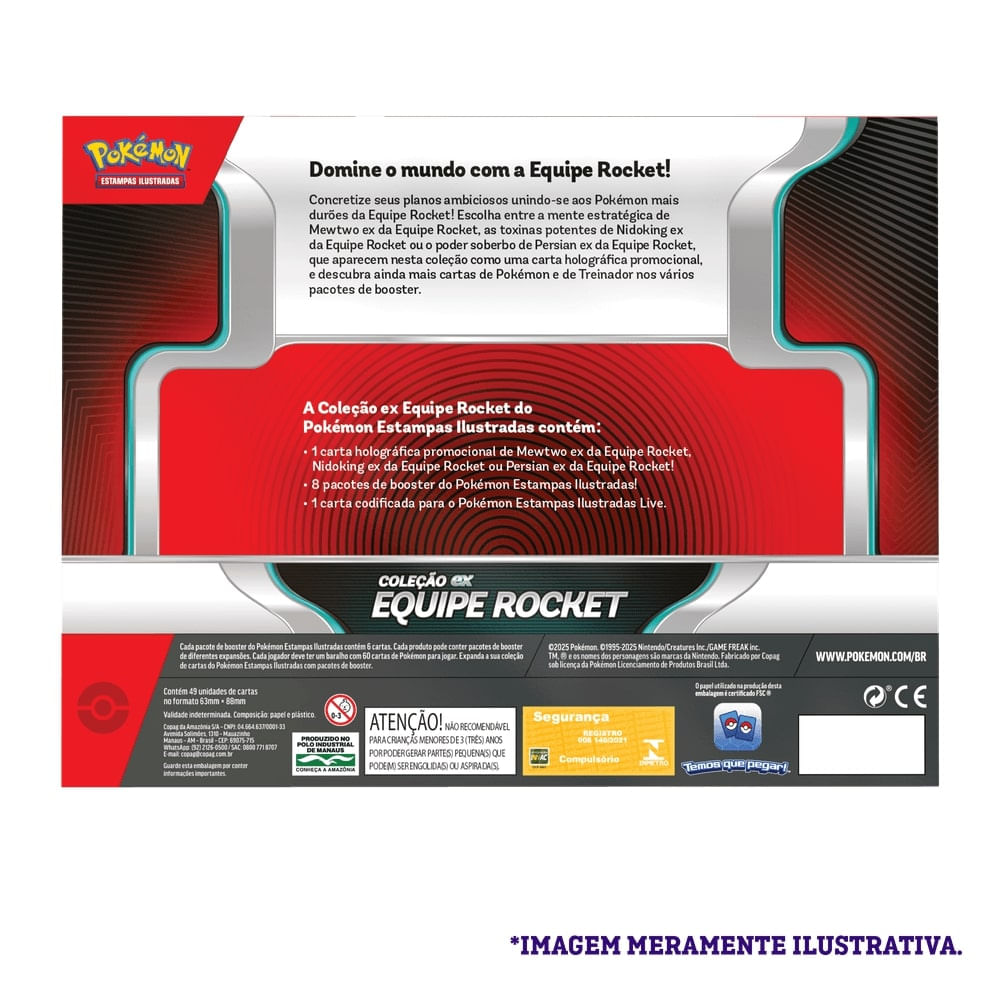 Box Coleção Ex Equipe Rocket - Persian - 49 Cartas - Pokémon TCG