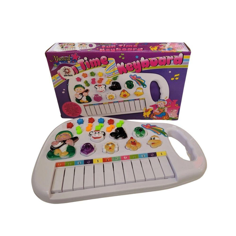 Teclado Musical Infantil Animais Da Fazenda - Jmd Toys - PBKIDS