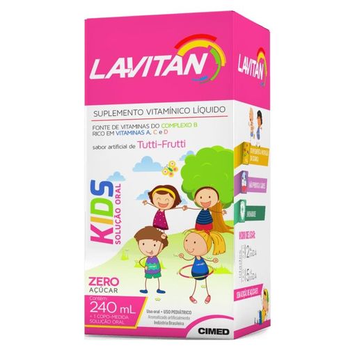Lavitan Kids Zero Açúcar Tutti Frutti 240ml