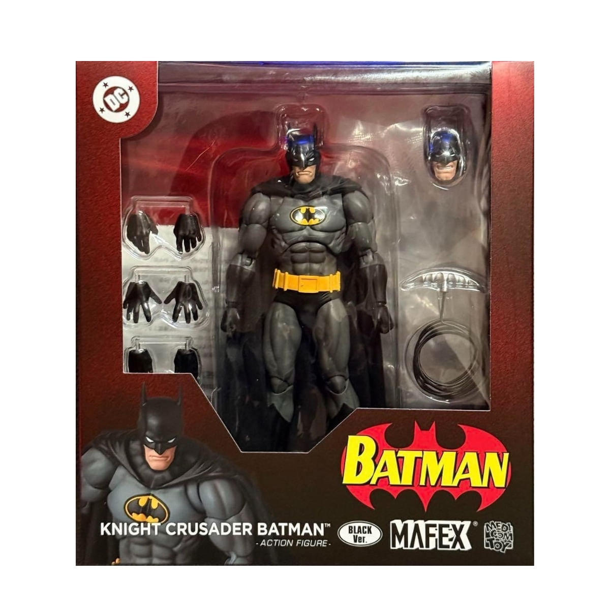 Boneco MAFEX No.270 DC Comics Knight Crusader Batman (Black