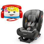 Kit-Cadeira-para-Auto---De-0-a-36-Kg---All-Stages-Fix-2.0---Cinza-e-Preto-e-Telefone-Feliz---Fisher-Price_Frente