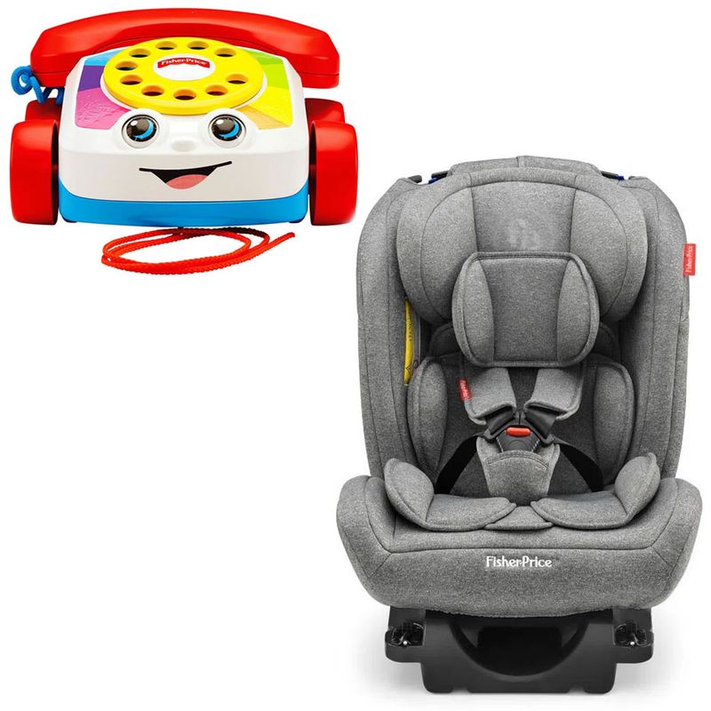 Kit-Cadeira-Para-Auto---0-a-36-Kg---All-Stages-Fix-2.0---Cinza-e-Telefone-Feliz---Fisher-Price_frente