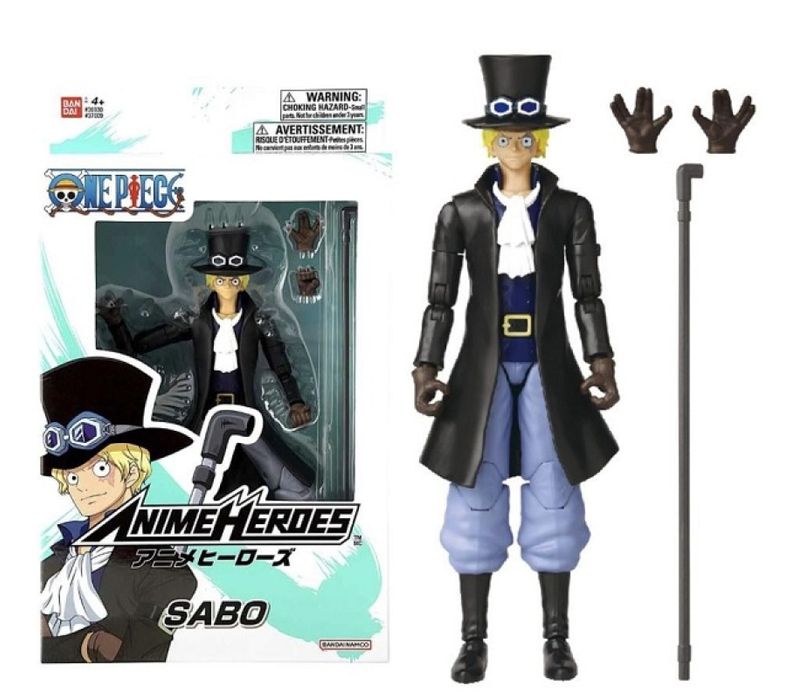 SABO！ One Piece Anime Heroes Boneco Deluxe 16 cm Articulado Sabo