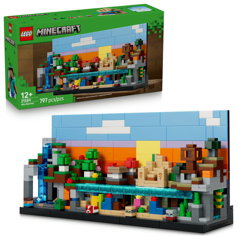 LEGO - Minecraft - Minibiomas - 21589 - PBKIDS Brinquedos