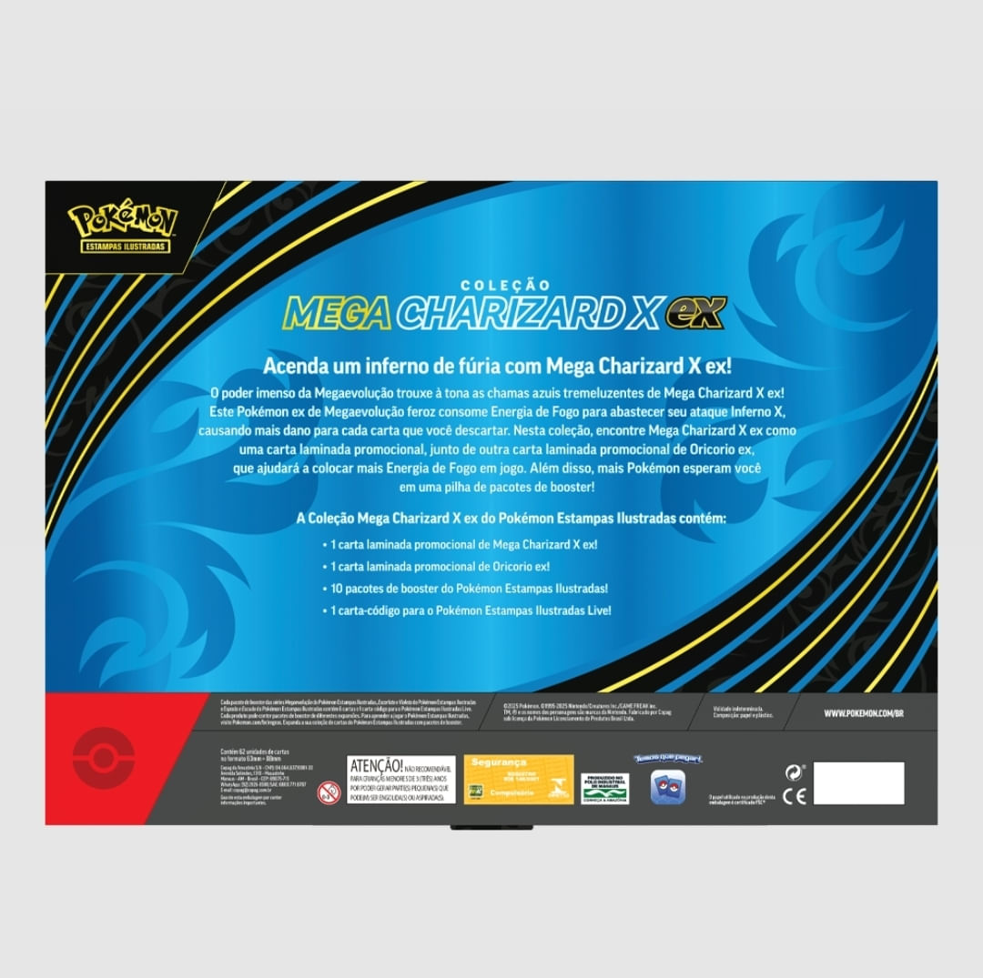 BOX POKÉMON CHARIZARD X EX - PBKIDS Brinquedos