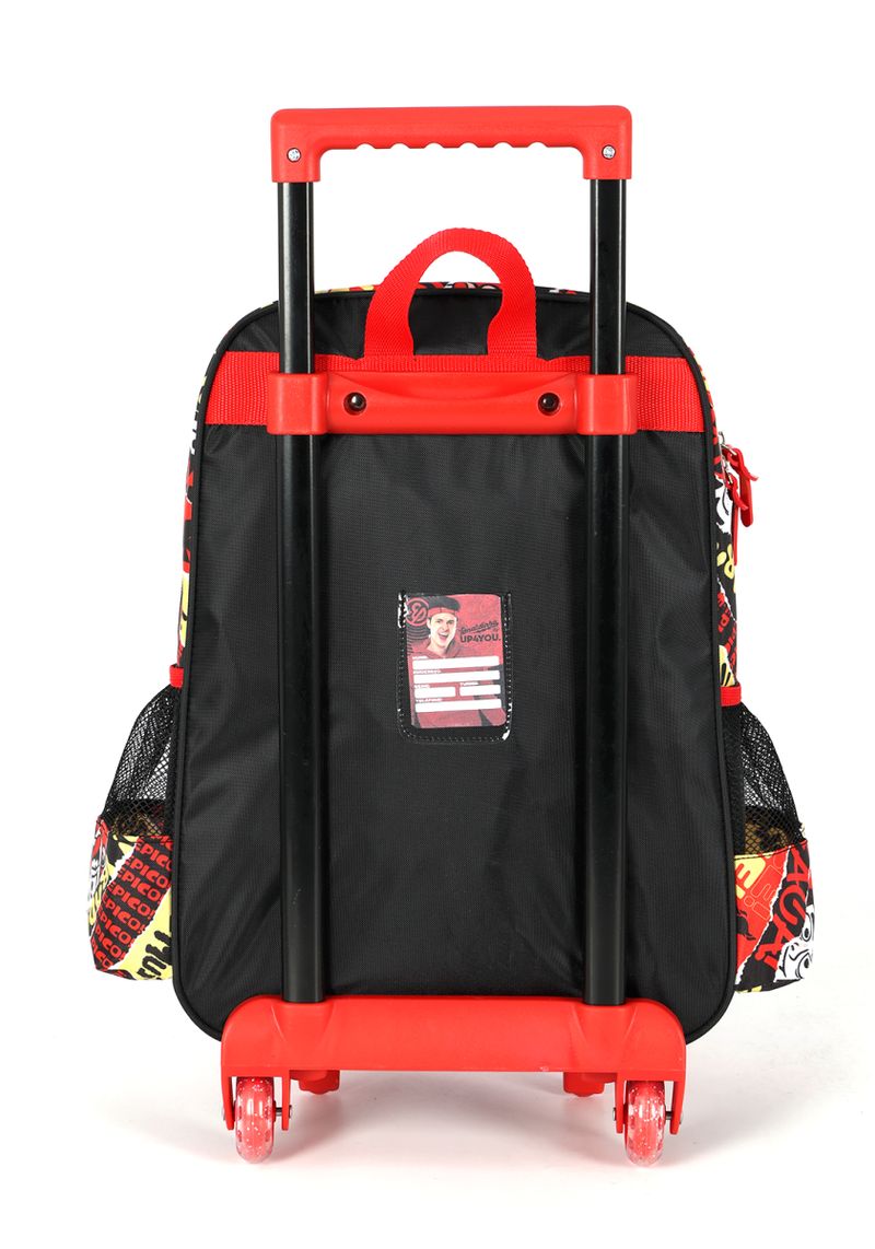 Mochila Escolar Rodinha By Enaldinho Trolagem Black - Luxcel - Ri