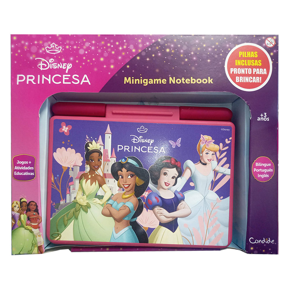 Minigame - Notebook - Disney - Princesas - Com Tela Incorporada ...