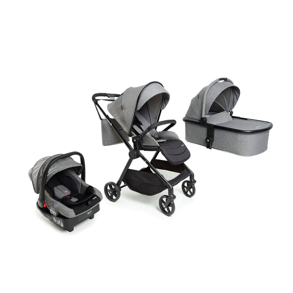 Carrinho com Bebê Conforto Travel System Magnific 5 em 1 Grey