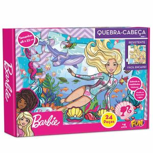 Barbie Jogo Da Memoria 12 Pares (24 Pcs) Cartonado – Fun Divirta-se