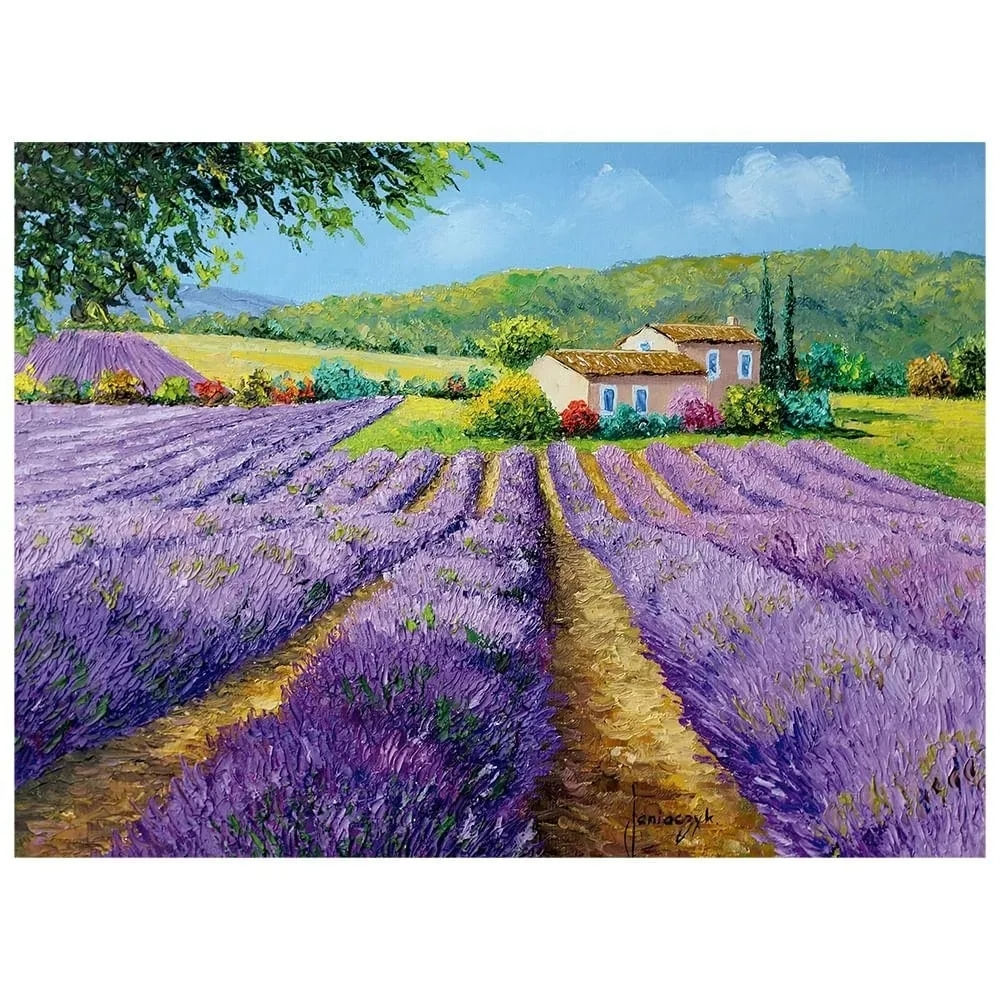 Quebra-Cabeça 500 Peças - Campos de Lavanda - Grow - Ri Happy
