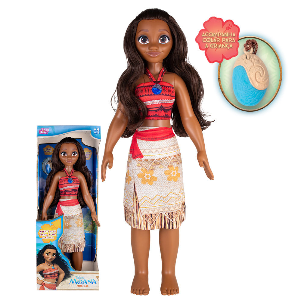 Boneca Musical - Disney - Princesas - Mini My Size - Moana