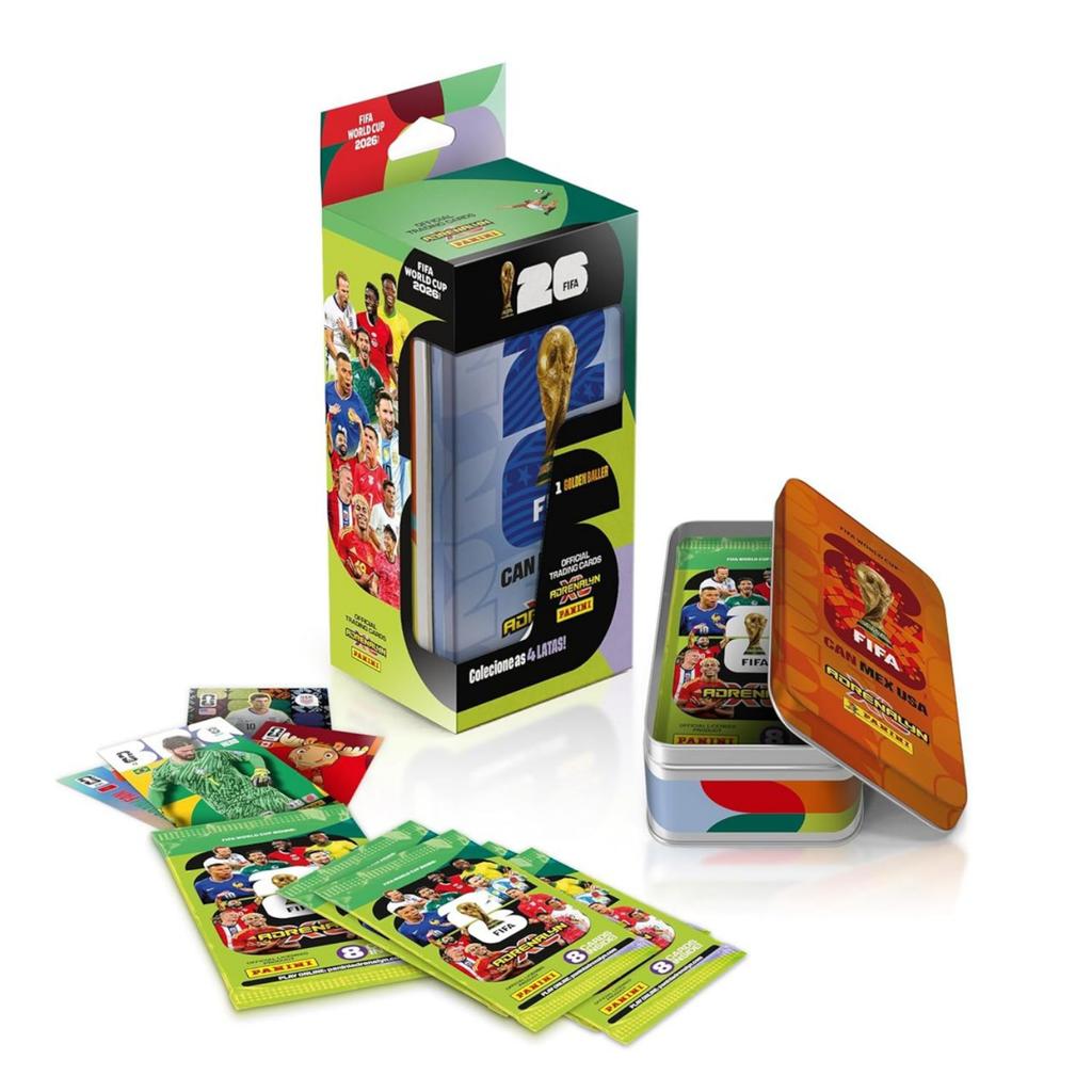 Cartas - Lata Com Oito Envelopes - Adrenalyn - Fifa - Copa Do