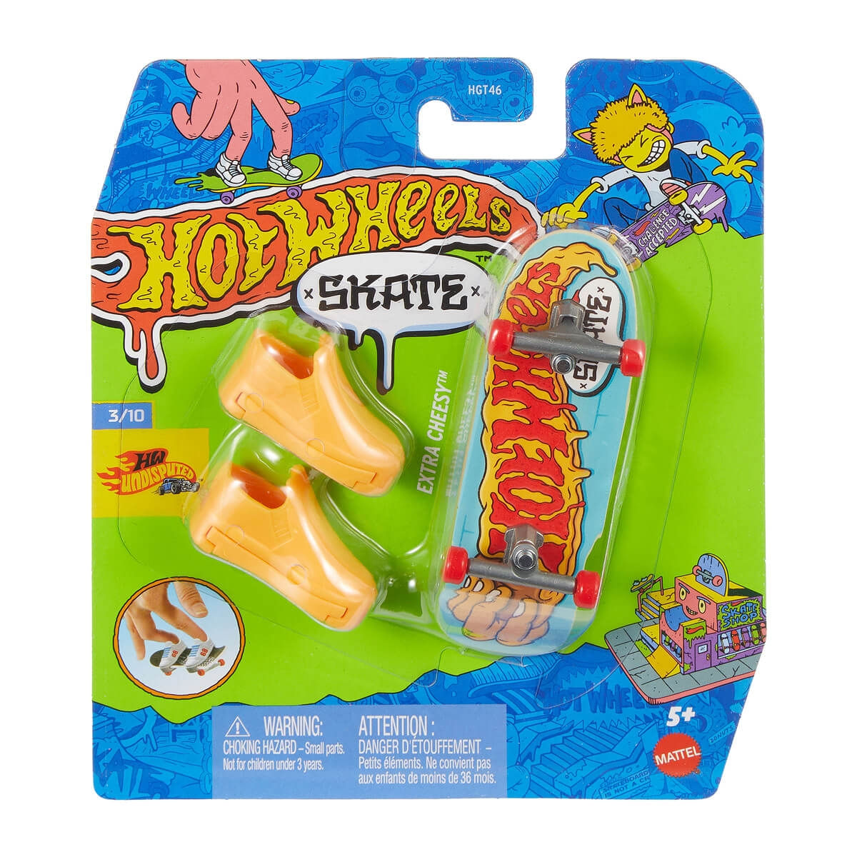 Skate de Dedo Hot Wheels Extra Cheesy JCF70 - Ri Happy