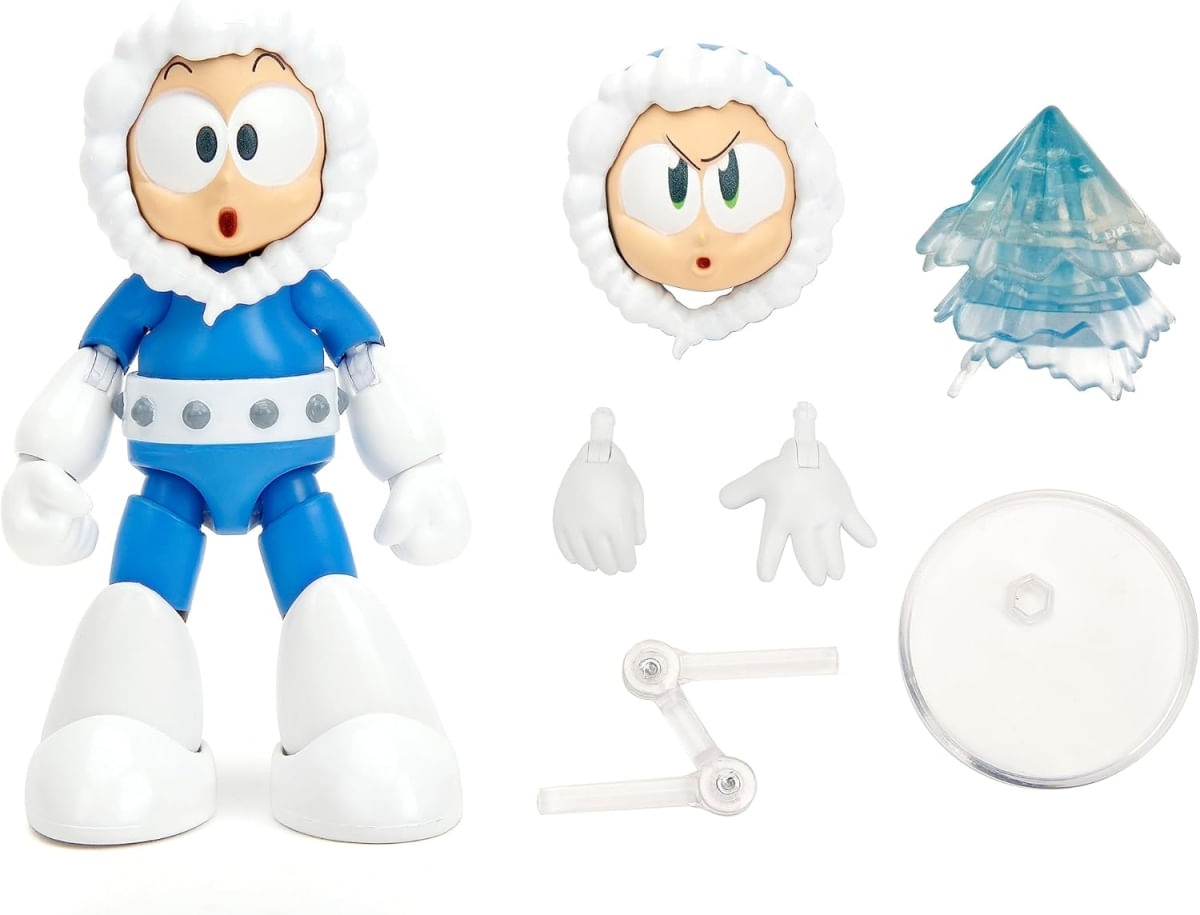 Boneco Articulado Ice Man c/ Acessórios - Mega Man - Jada - Ri Happy