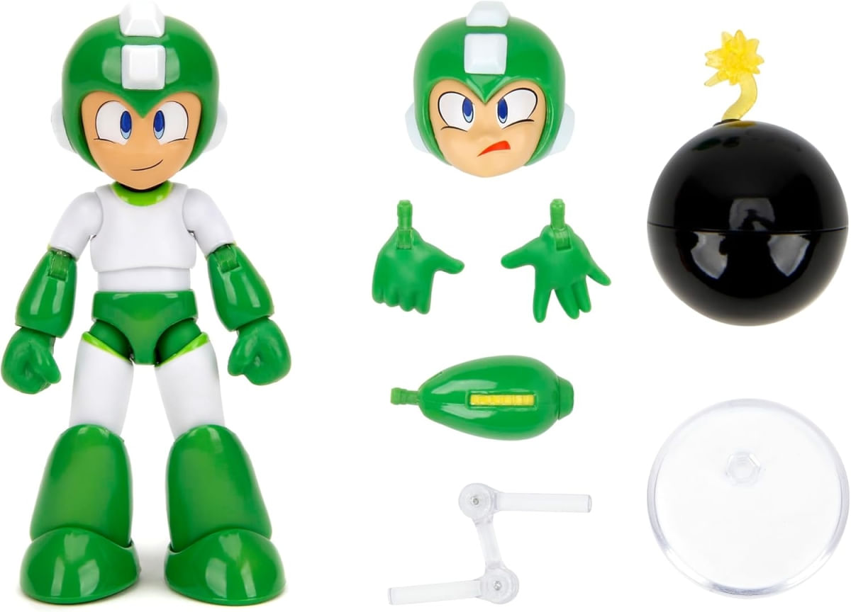 Boneco Articulado Hyper Bomb c/ Acessórios - Mega Man - Jada - Ri